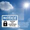 Signmission Propane Cage Locked When Not In Use Sign With Symbol, 10 in W x Rectangle, Vinyl Decal OS-2PACK-NS-D-710-L-17887 - alternate 6